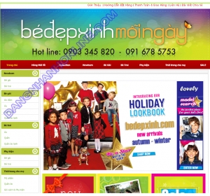 Thiết kế website bedepxinh.com