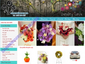 Thiết kế website sevenflower.vn