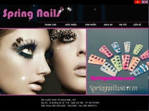 Thiết kế website  springnailusa.com